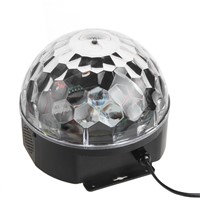 Hot Sale High Quality 6 Color LED Remote Control Music Magic Ball Effect Disco DJ Light with MP3 Function