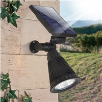 3rd Generation LED Solar Light Waterproof Outdoor 4 LEDs Solar Power Spotlight Garden Lawn Lamp Landscape Spot Lights Wall light