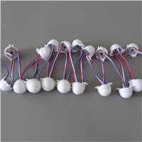20pcs /Lot DC12V WS2811 30mm Diffused LED Pixel Module Full Color 3 LEDs 5050 RGB led lamp string waterproof IP68 milcky cover