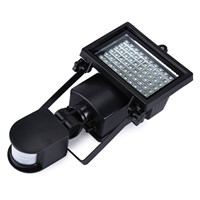 New Arrival Natural White Outdoor Light SL - 60 LED Super Bright Waterproof Solar Powered PIR Motion Detector Door Wall Lamp