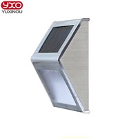 Solar Power 2 LEDs Outdoor waterproof Garden Pathway Stairs Lamp Light Energy Saving LED Solar wall Lamp Warm White Cold white