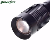 High Quality 4000LM Zoomable  XML T6 LED 5 Modes Police Flashlight Lamp Torch