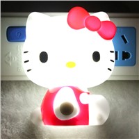 Hello Kitty night light cartoon cute lamp Led luminaria nightlight for bedroom bedside Sweet Dreams bady child gifts