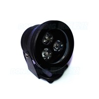 Factory price underwater lights rgb black body waterproof flat underwater rgb pool lights 10W DC12V with 24keys led controller