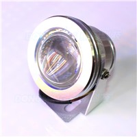 Wholesale convex lens +24key controller underwater light rgb AC85-265V 10W led underwater lamps ip68 rgb underwater led light