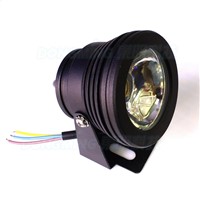 Factory price black body flat lens underwater light AC85-265 IP68 led underwater pool lights 10W red green blue 20pcs