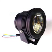 New style black body flat lens led flood light underwater AC85-265 IP68 led underwater light 10W red green blue