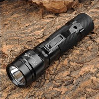 UltraFire UF-T50 800lm White 2-Mode Memory Dimming Flashlight - Black(1x18650/2xCR123A)