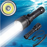 Original Cree XM-L2 Led Scuba Diving Flashlight Torch Underwater 100M Waterproof Submarine Light Rechargeable Battery + Charger