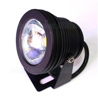 With 24key remote controller led underwater lights rgb DC12V changeable 10W rgb pool lights waterproof ip68 flat lens black body