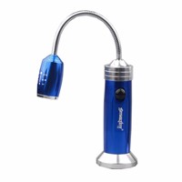 Portable  Q5 LED Magnet Flashlight Flexible Repair Extendable Work Light Lamp Blue