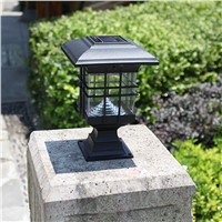 New Retro Waterproof  LED Solar Panel lamps Pillar Wall Lamp led Solar Lights Outdoor Garden Home Luminarias Decorative Lighting