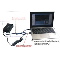 New iShow V3.0 Ethernet Stage Laser Light Software 64 bits and USB To ILDA Box Laser Software