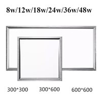 5pcs/lot Stylish Ultra Thin LED Recessed Square Panel Light 30*30cm 30*60cm 60*60cm 8w-48w indoor ceiling lights lamps CE RoHS