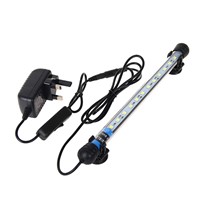 Brand new and highquality  Fish Tank Light Aquarium Blue 48cm 24SMD Waterproof LED Lightbar Submersible