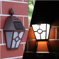 Retro LED Solar Lights Outdoor Garden Solar Led Wall Lamp Waterproof Pathway Solar led street lights fence roof terrace Lighting