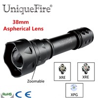 UniqueFire UF-T20 XRE/XPG Cree LED Flashlight Insert 3 Mode Shooting/memory Fits T20 Rechargeable Battery Green/White/Red Light