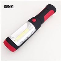 SANYI Portable Mini LED Flashlight Work Light Lamp With Magnet &amp;amp;amp; Rotating Hanging Hook For Outdoors Camping Sport &amp;amp;amp; Home