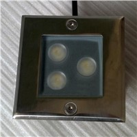 Outdoor Recessed LED Lighting Stufenlicht Treppe Underground Light IP65 3W LED Step Lighting Fixtures Square LED Buried Lamp