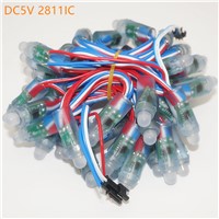 DC5V 12mm ws2811 ucs1903 led pixel module,IP68 waterproof full color RGB string christmas Independently Addressable LED light