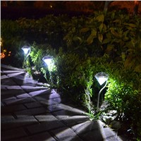 4pcs Outdoor LED Solar Light Pathway Landscape Mount Lamp Garden Decoration Fence Solar Lamp Light FULI