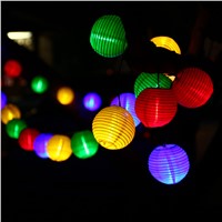 New 4.8M 20 LED Solar String Lights Fairy Globe Lantern Ball Outdoor Lighting decorative Christmas Solar Lamp For Party Holiday