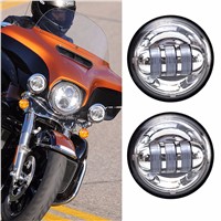 for Harley Motor Light  4-1/2&amp;amp;quot; Chrome LED Auxiliary Spot Fog Passing Light Lamp 4.5&amp;amp;quot; Motorcycle Fog Lamp For Harley