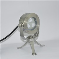 304 Stainless steel 24V 9W RGB LED Underwater Lamp white IP68 Pond fountain led light color changing DMX Underwater Pool LED