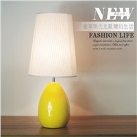 Modern Europe Art Brushed Iron Fabric Lampshade Led E27 Table Lamp for Study Bedroom Foyer Living Room AC 80-265V 1599
