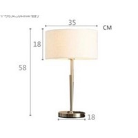 modern brief linen bedside table lamp for hotel creative pull switch table decor lights  E27 lamp A051