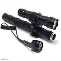 CREE XM-L T6 L2 501B LED Tactical Flashlight Laser Sight Torch Shotgun lighting Shot Gun Mount Tactical mount+Remote switch