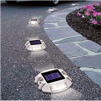 Solar Power 6 LED Outdoor Garden Road Driveway Dock Path Security Lights