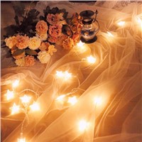 Christmas Lights DC 4.5V 2.5/5m Romantic Fairy Star LED PVC Curtain String Lighting For Holiday Wedding Garland Party Decoration