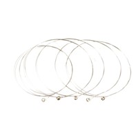 5 Pcs Silver Tone Steel Strings E-1 for Acoustic Guitar