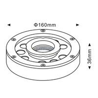 304/316 stainless steel  24V IP68  9W Underwater LED Light for Fountain White Swimming Pool Light Landscape light D160XH36MM