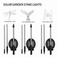 Goeswell LED Solar Garden Light Dragonfly/Butterfly/Bird Type Outdoor Solar Lamp Top Sale Garden Decor