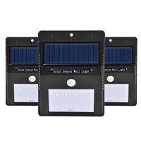 Soyi -  8 LED Solar Powered Motion Sensor Light Outdoor Solar Led Spotlights Garden Patio Pathway Lamps Emergency Lighting