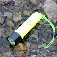 YUPARD 20m Waterproof Underwater diver Diving Q5 LED Flashlight Torch Lamp white yellow light AA battery fishing camping hunting