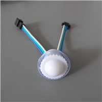 50pcs/lot,16mm diameter;DC5V;WS2811 addressable RGB full color led smart module;0.24W(one 5050 SMD LED);IP67;milky cover