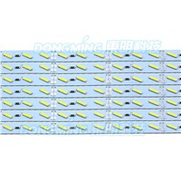 35pcs 1m Hard luces led Bar light 12V 100cm 72 led SMD 8520 Aluminum PCB Led Strip light For Cabinet