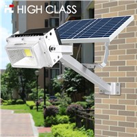 Outdoor IP65 Waterproof 10W 15W Time Control Microwave Sensor Floodlight Solar Street Flood Light Garden Backyard Gate Lamp