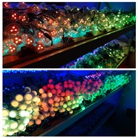 26mm RGB dumb(not smart addressable) led point light;3pcs 5050 SMD RGB LED,DC12V input;transparent cover;0.72W;IP67