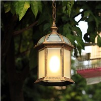 American country outdoor water proof Pendant Light balcony living room courtyard vine chain lamp