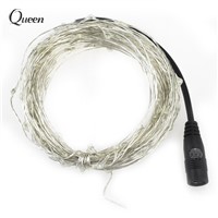 5pcs 100led Copper Wire led string lights outdoor waterproof for christmas light festival wedding party or Home decoration lamp
