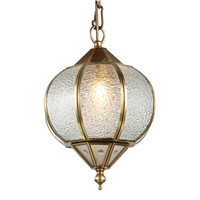 European Tiffany copper  glass chandelier lamp American creative personality water proof lamps E27 bulb