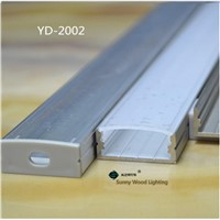 40m,20pcs/lot,2m/pc aluminum profile for double row led strip,milky/transparent cover for 20mm pcb , profile for high power led