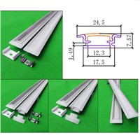 40m,20pcs of 2m aluminum profile for led strip,led bar light for 5050 strip milky/transparent cover 12mm pcb channel