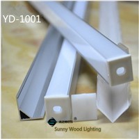 40m/lot 20pcs of  2m aluminium profile,90degree corner led aluminium profile for 10mm PCB board  led bar light,vertical channel