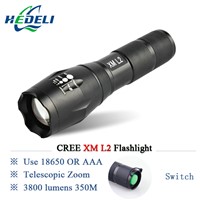 Powerful LED Flashlight CREE XML T6 XM-L2 Lantern Rechargeable Zoomable Waterproof AAA OR 18650 Battery Lamp Hand Light Torch