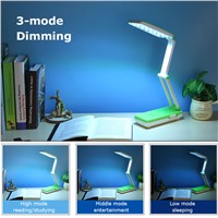 YAGE 5913C Desk Lamp Night Light  LED Table Lamp reading books desk light usb Foldable 3-layer body 21 pcs SMD USA/EU/UK Plug